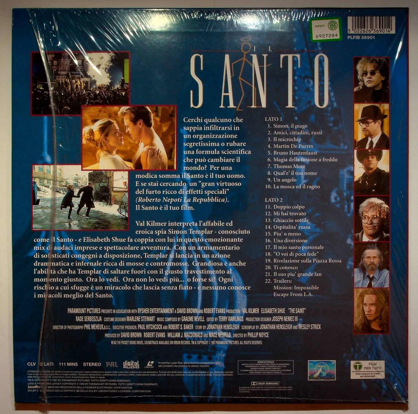 EBOND Il Santo - Laser Disc Pal