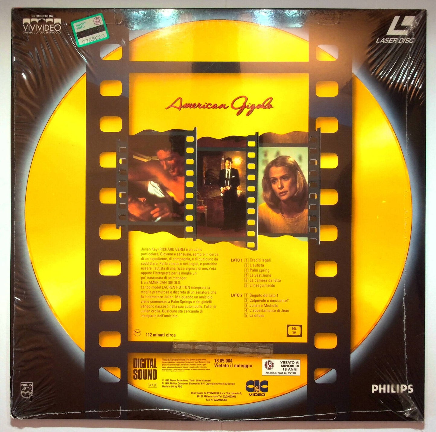 EBOND American Gigolo - Laser Disc Pal