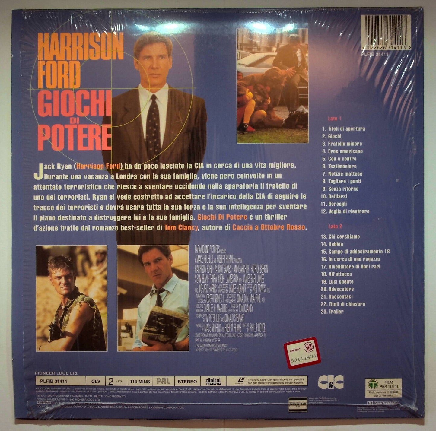 EBOND Giochi Di Potere - Laser Disc Pal
