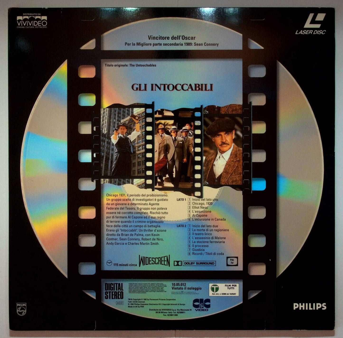 EBOND Gli Intoccabili - Laser Disc Pal