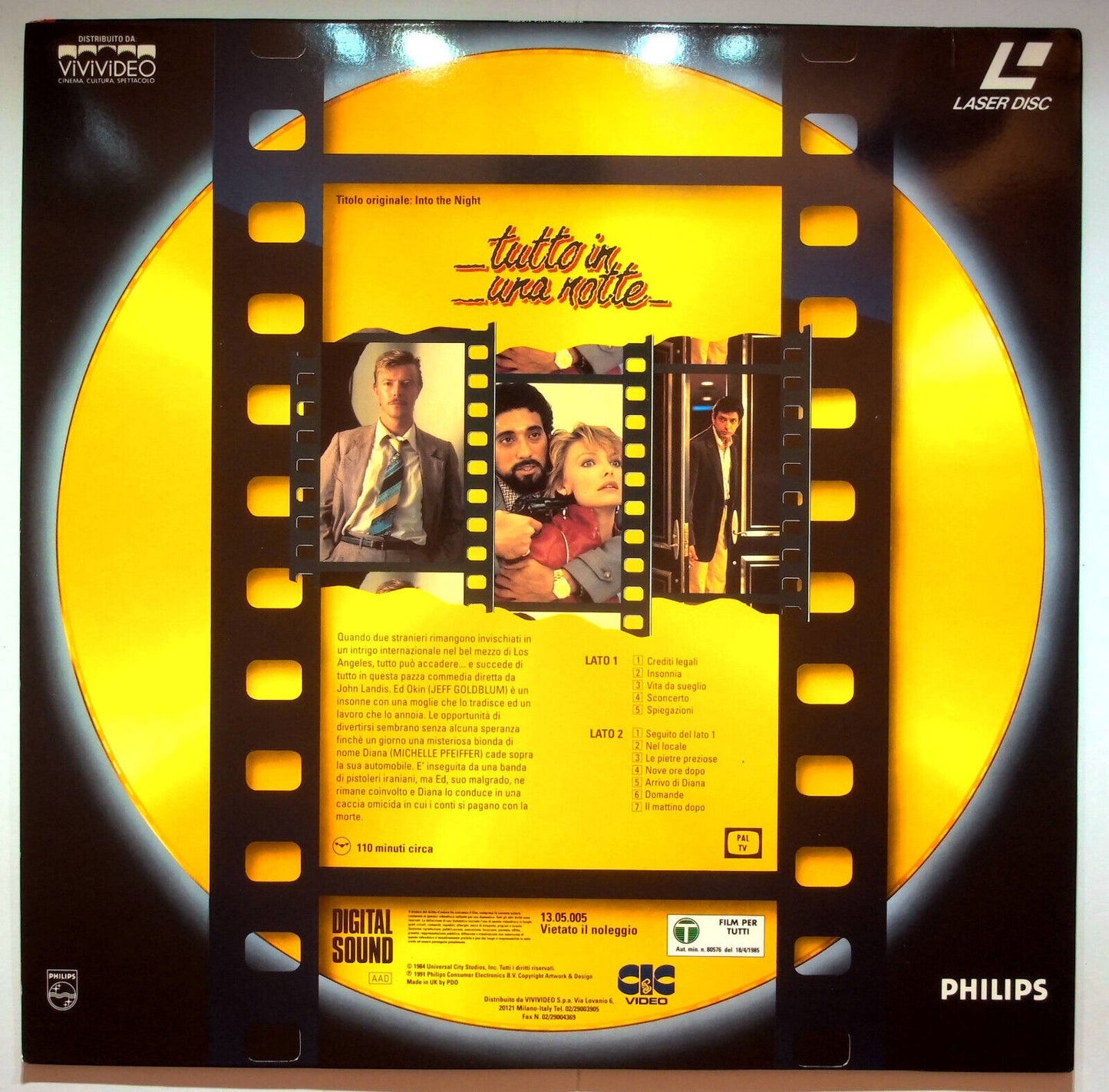EBOND Tutto In Una Notte - Laser Disc Pal