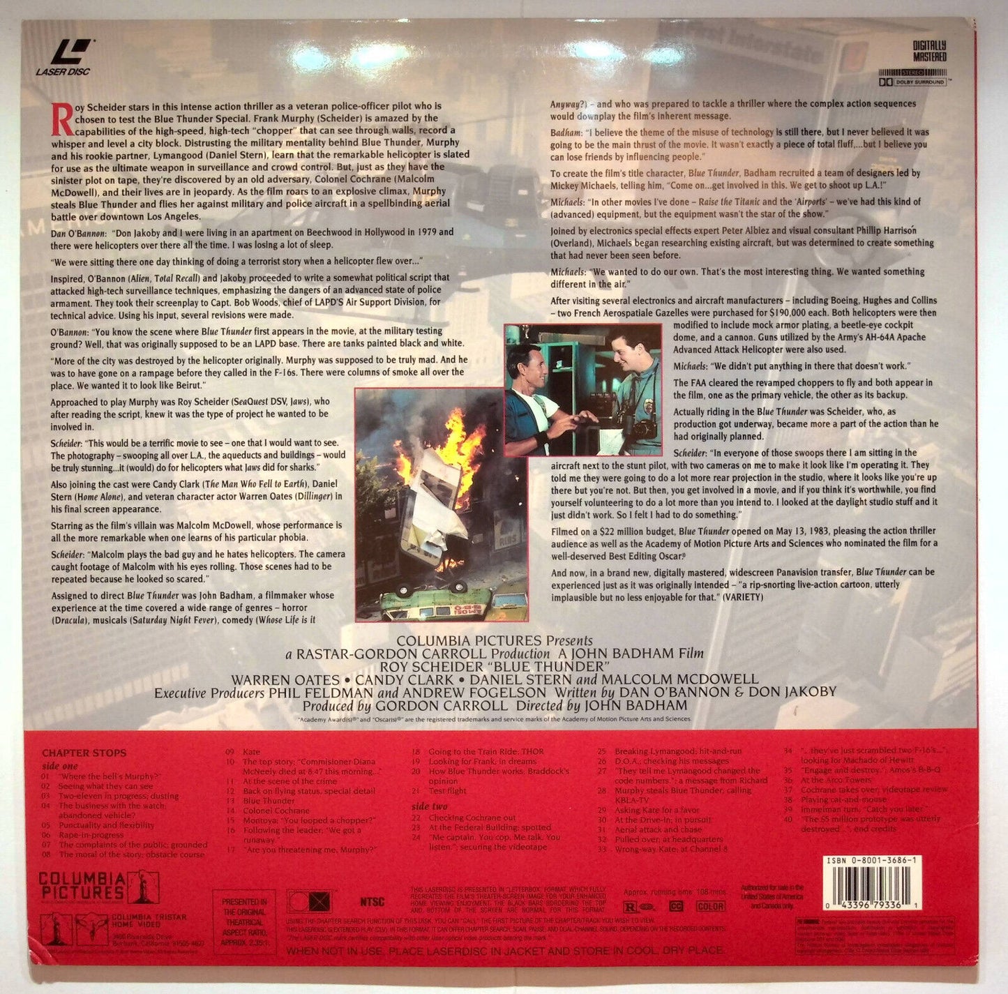 EBOND Blue Thunder - Laser Disc Ntsc
