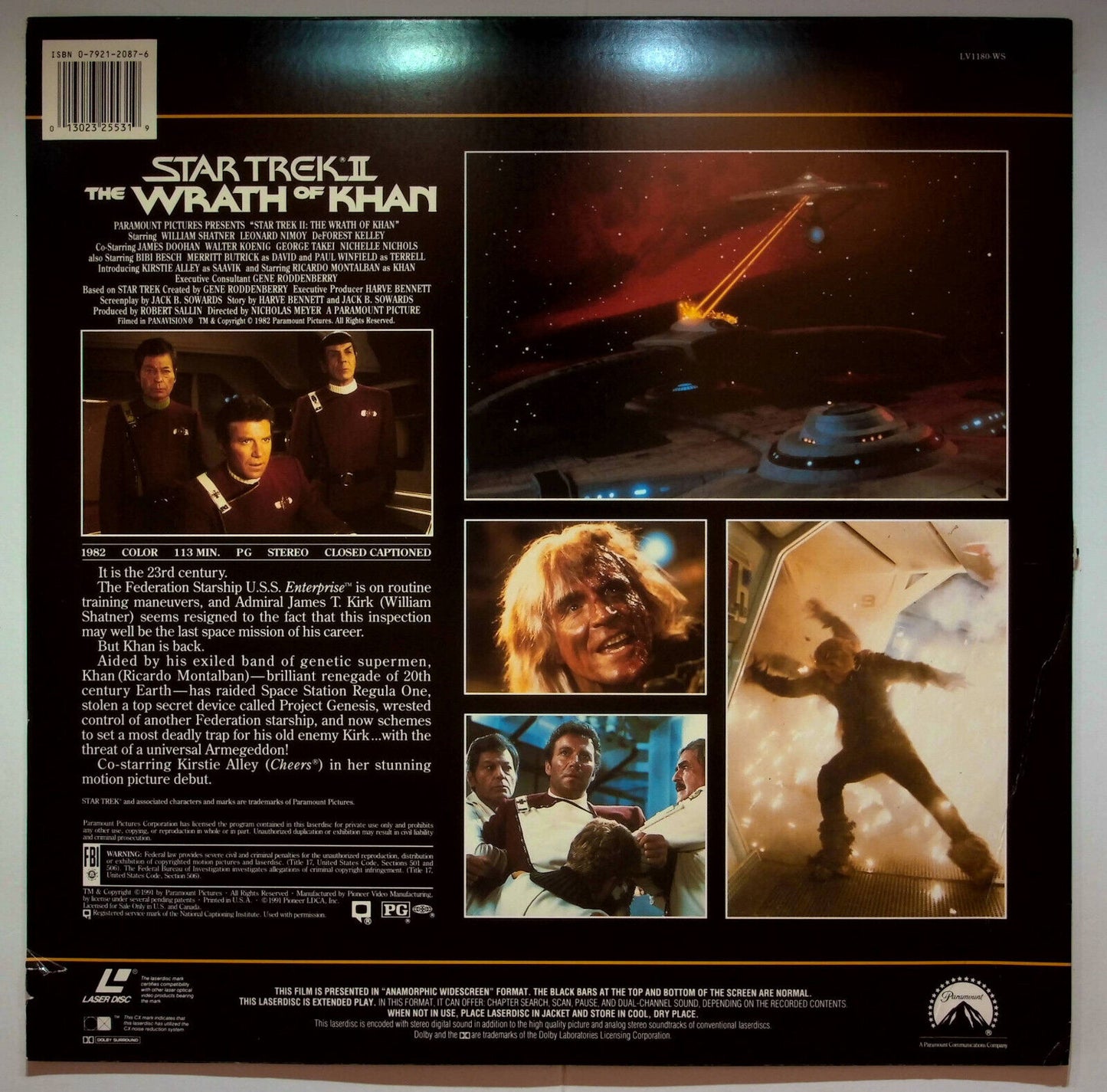 EBOND Star Trek Ii The Wrath Of Khan - Laser Disc Ntsc