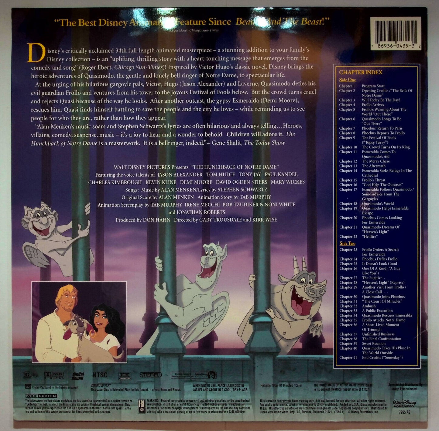 EBOND The Hunchback Of Notre Dame - Laser Disc Ntsc