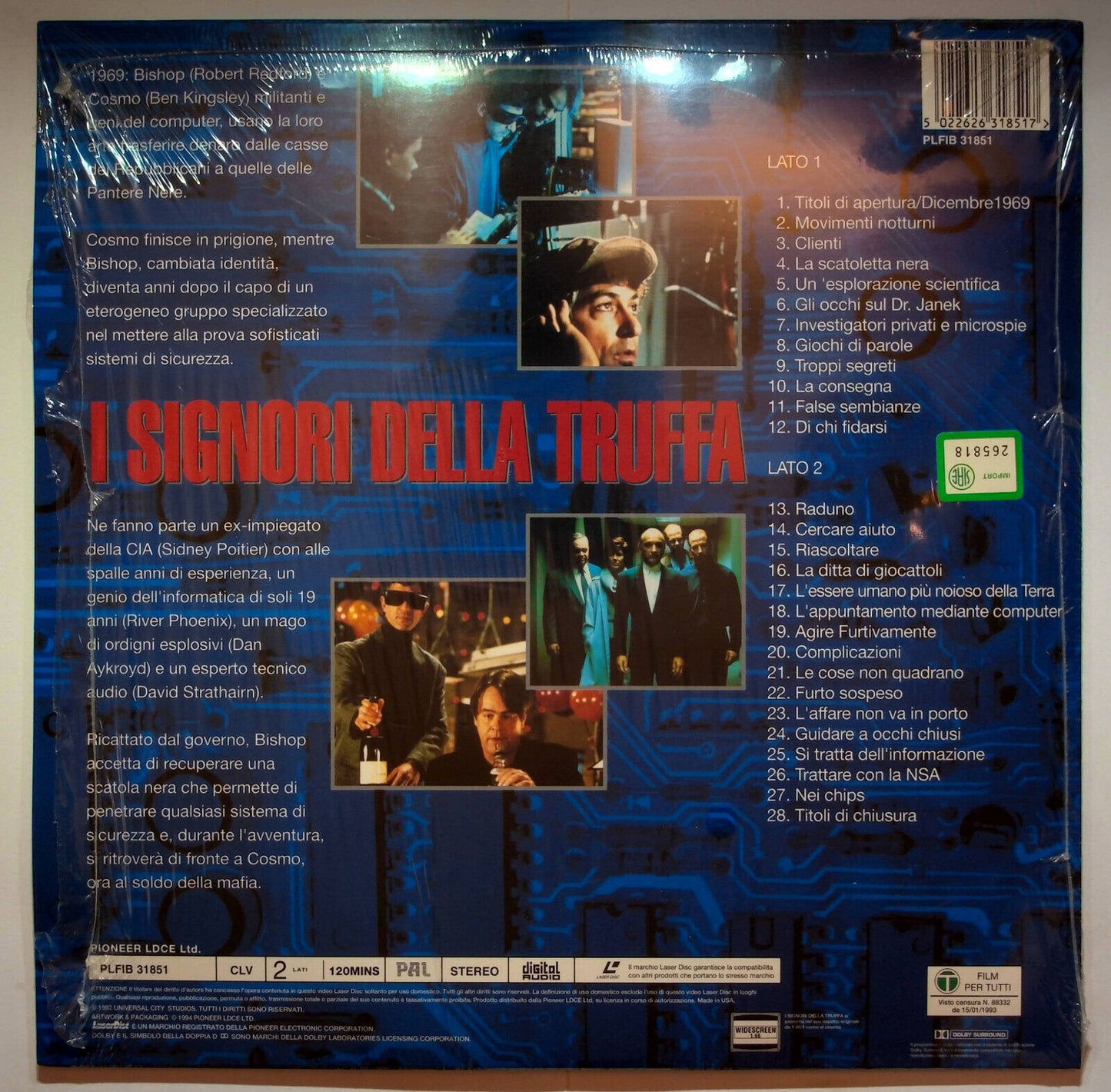 EBOND I Signori Della Truffa - Laser Disc Pal