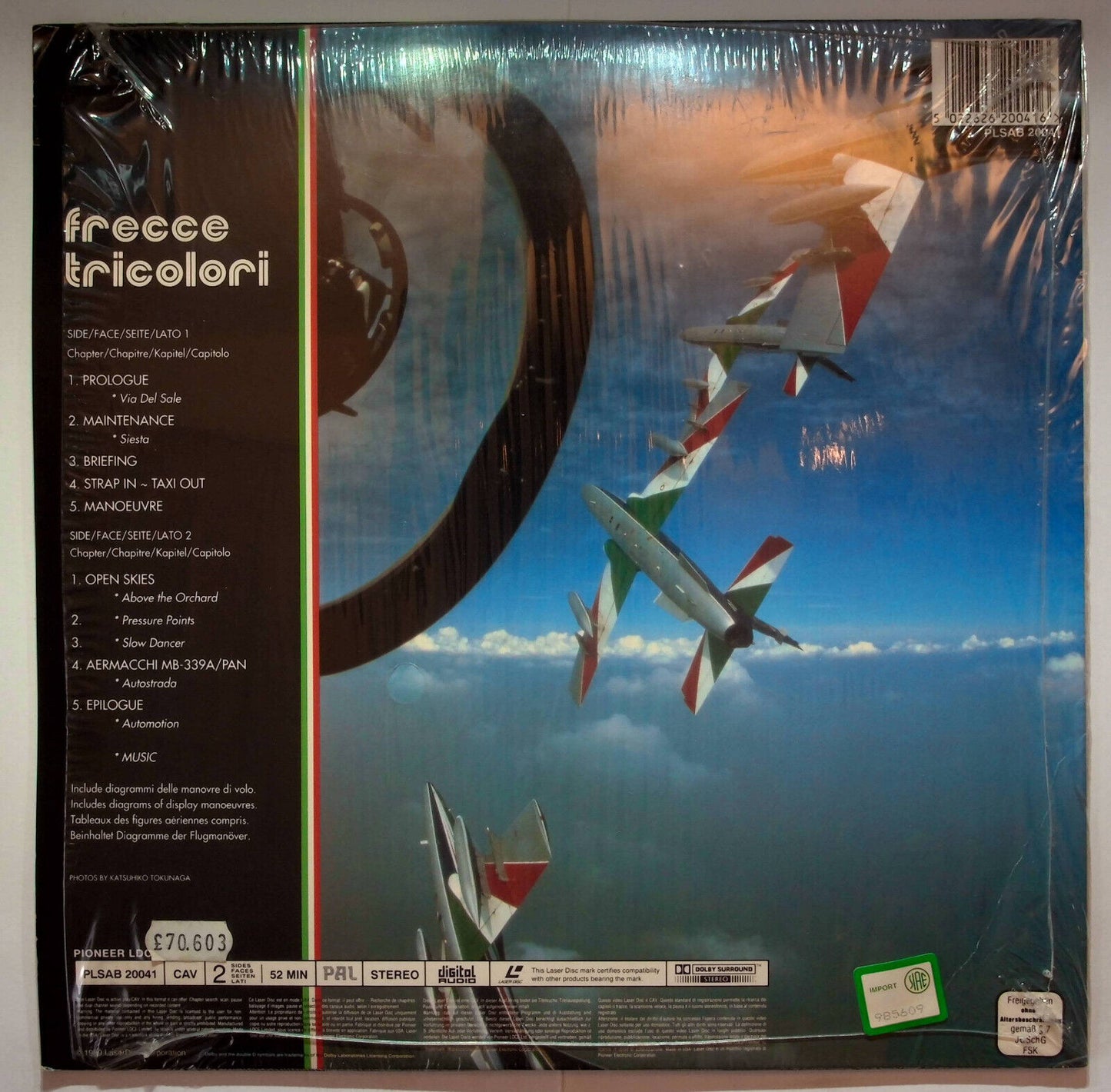 EBOND Frecce Tricolori Rolling In The Sky - Laser Disc Pal
