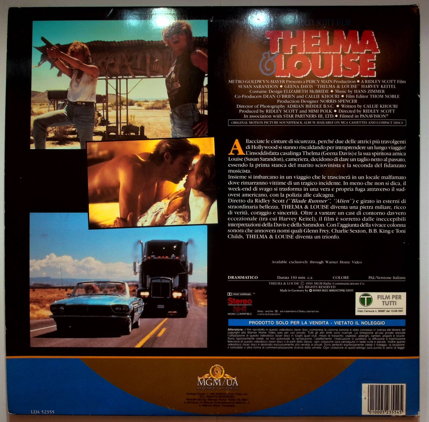 EBOND Thelma & Louise - Laser Disc Pal