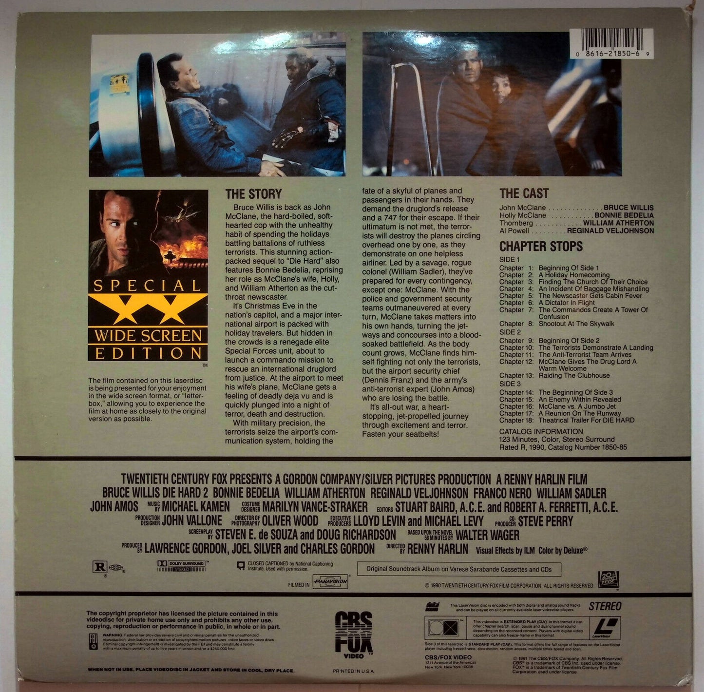 EBOND Die Hard 2 Die Harder - Special Edition - Laser Disc Ntsc