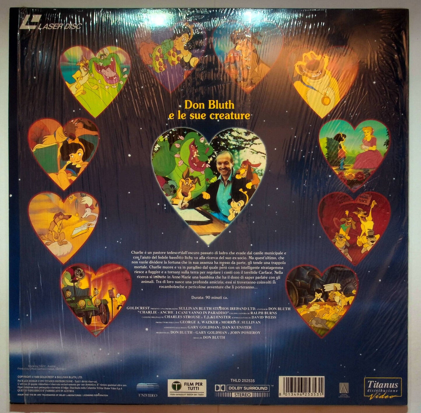 EBOND Charlie - Anche I Cani Vanno In Paradiso - Laser Disc Pal
