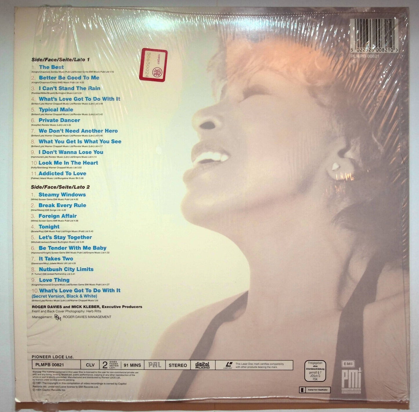 EBOND Tina Turner - Simply The Best - Laser Disc Pal
