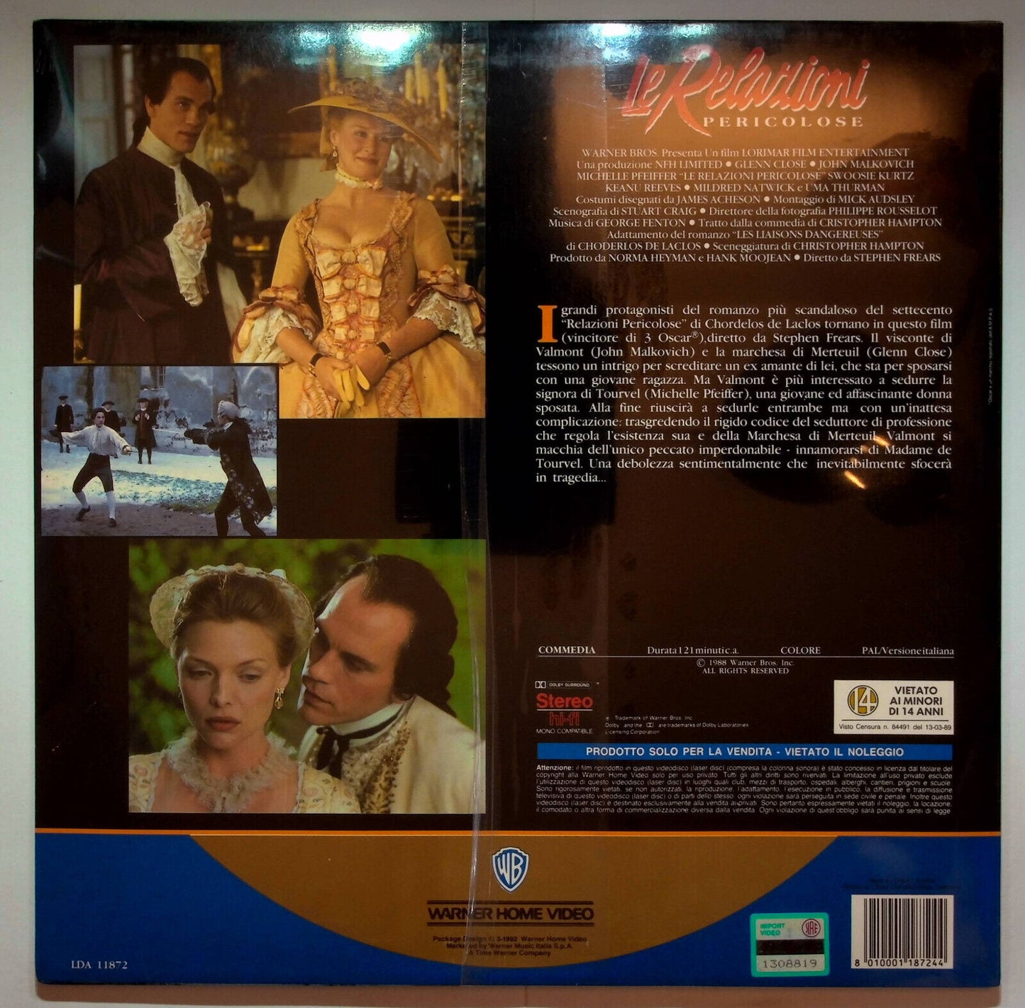 EBOND Le Relazioni Pericolose - Laser Disc Pal