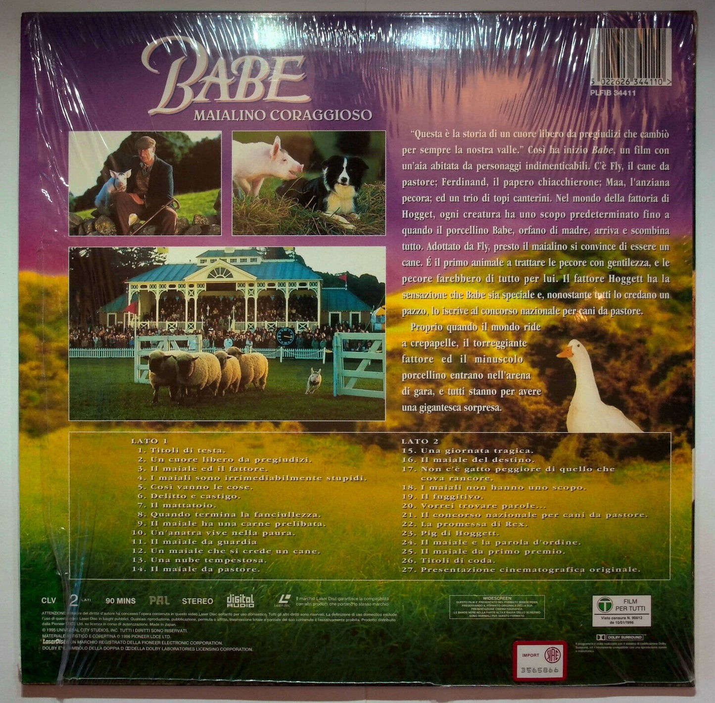 EBOND Babe Maialino Coraggioso - Laser Disc Pal