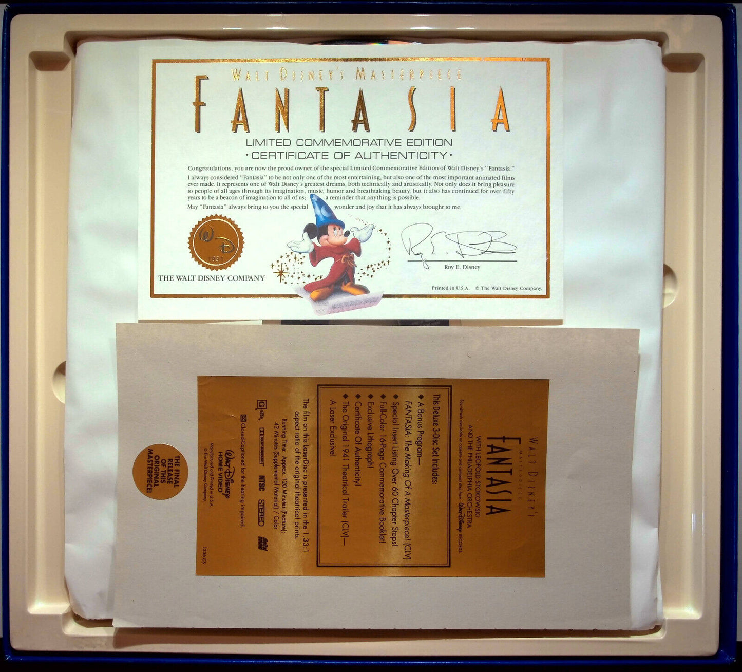 EBOND Fantasia Walt Disney's - Uk Laser Disc Ntsc