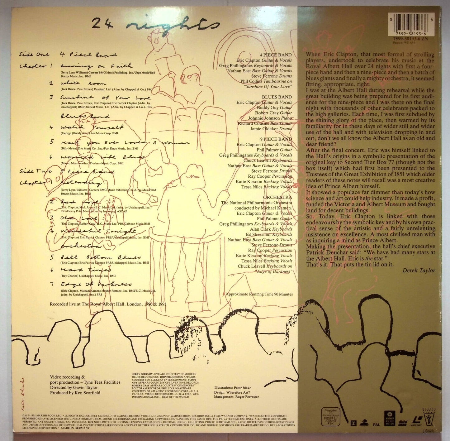 EBOND Eric Clapton 24 Nights - Laser Disc Pal