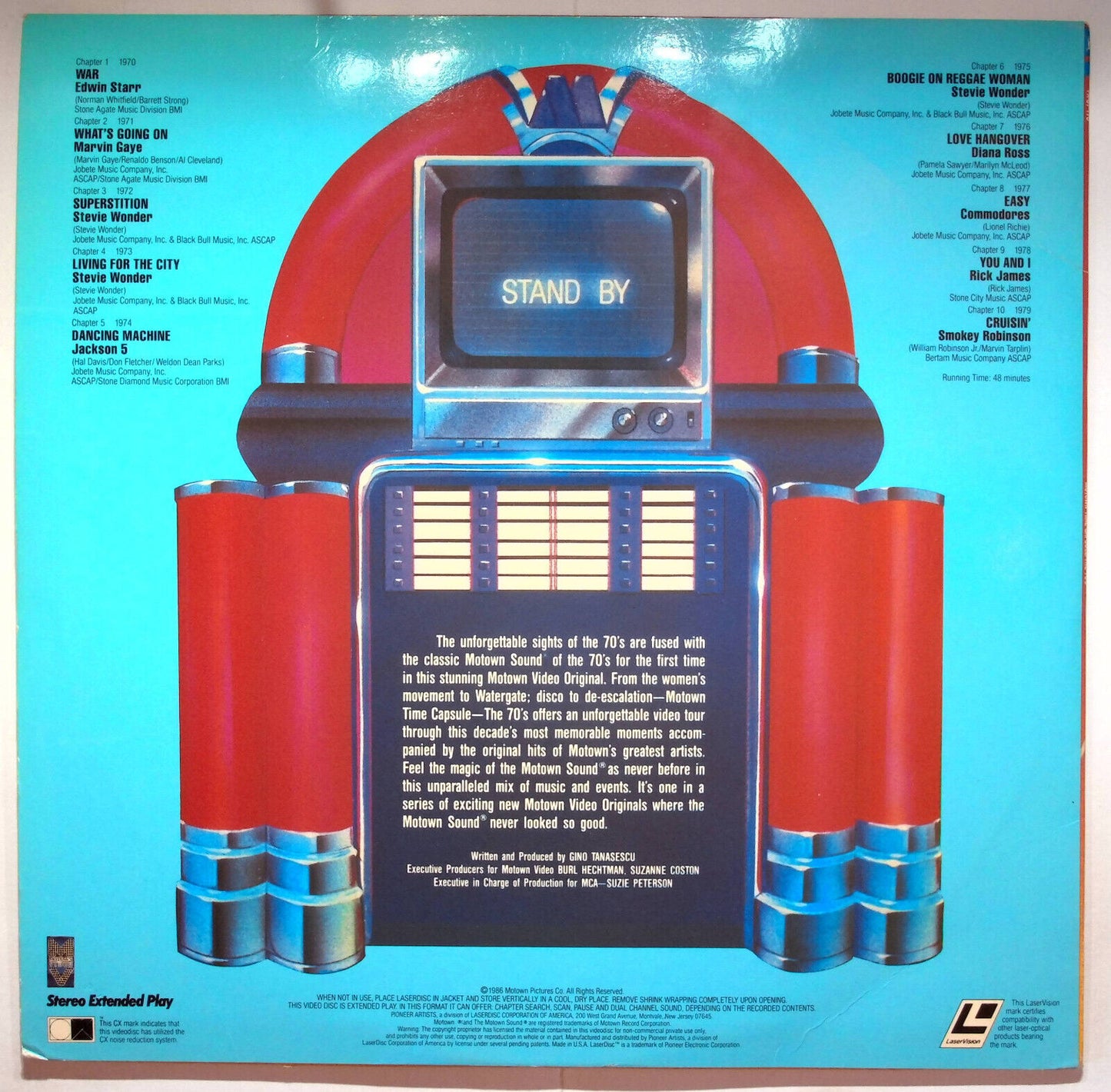 EBOND Motown Time Capsule - The 70's - Laser Disc Ntsc