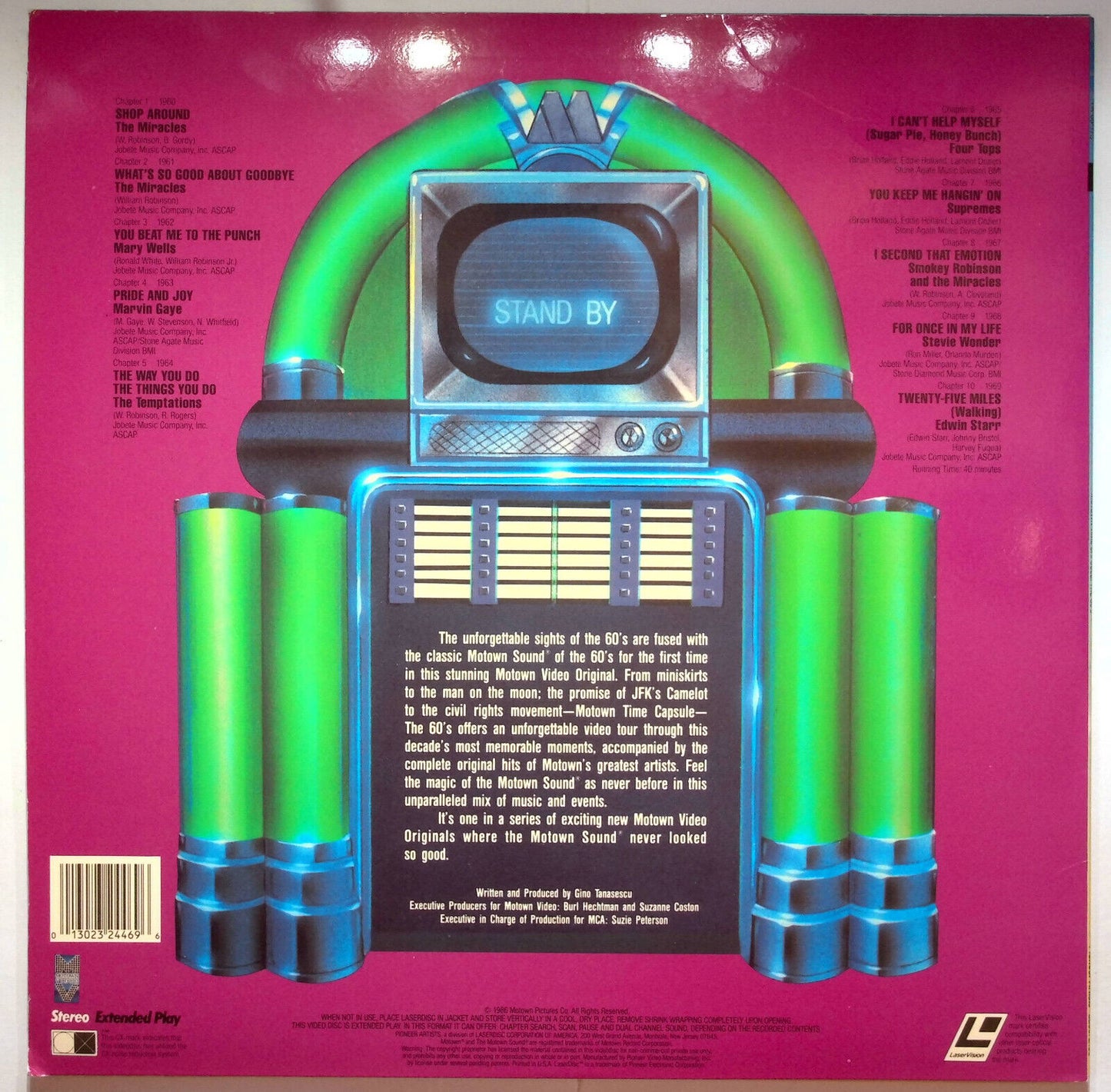 EBOND Motown Time Capsule - The 60's - Laser Disc Ntsc