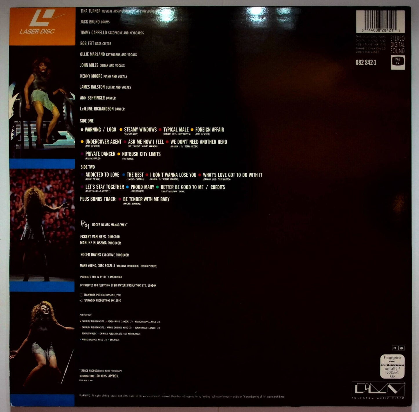 EBOND Tina Turner - Do You Want Some Action Live Barcelona 1990 - Laser Disc Pal