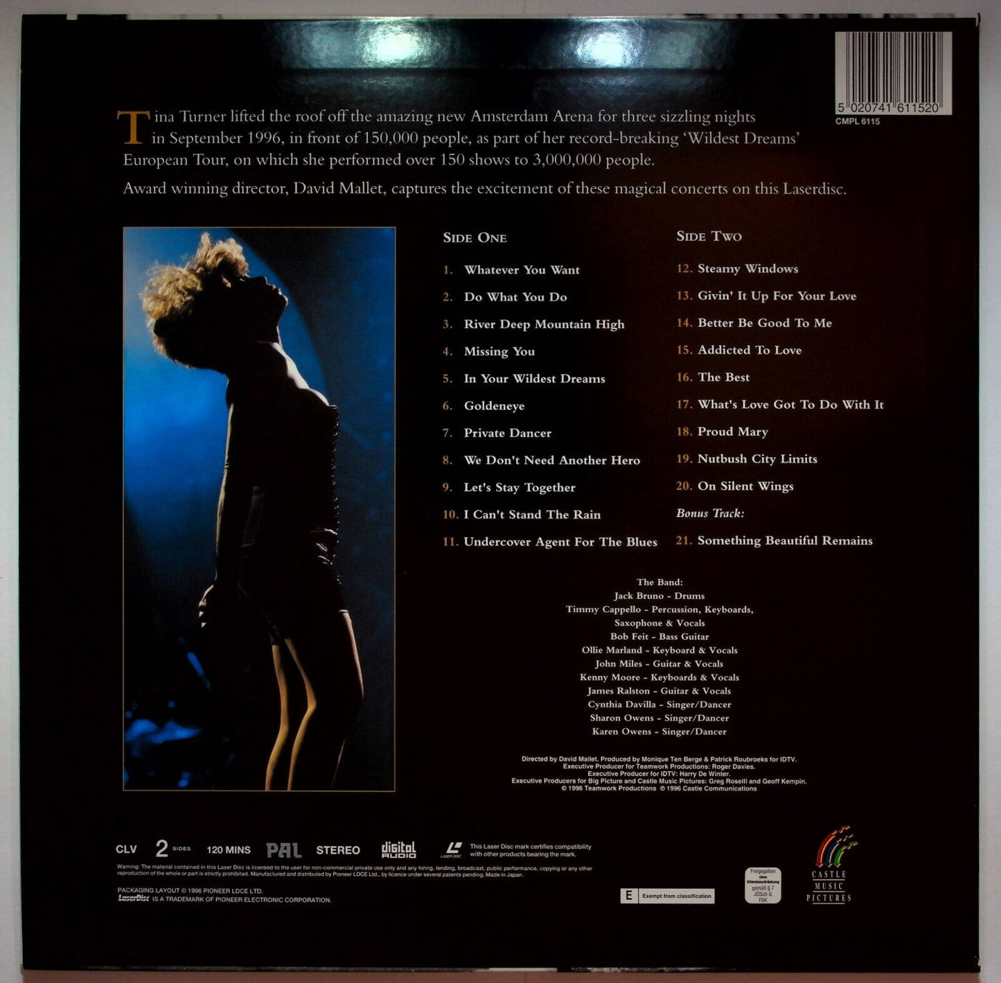 EBOND Tina Turner - Live In Amsterdam - Laser Disc Pal