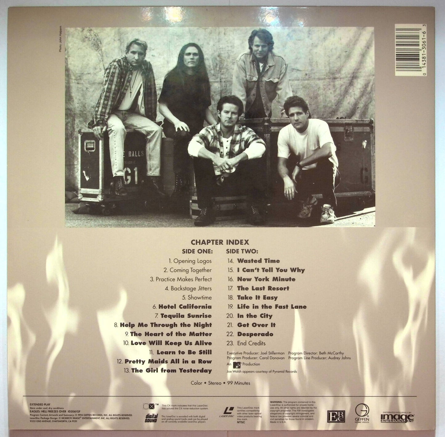EBOND Eagles - Hell Freezes Over - Laser Disc Ntsc