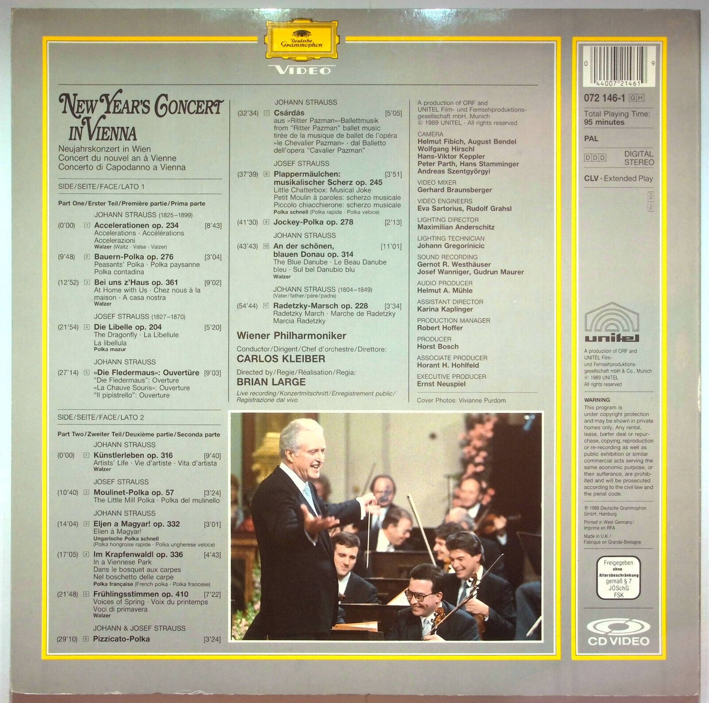 EBOND New Year's Concert In Vienna - Wiener Philharmoniker - Laser Disc Pal