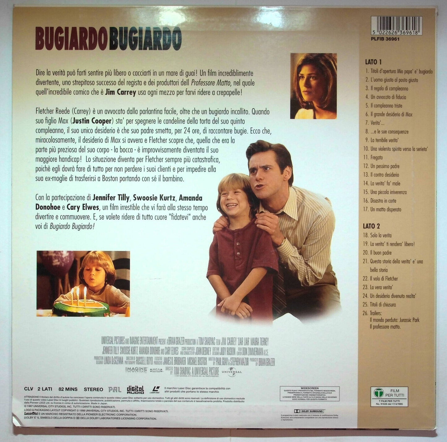 EBOND Bugiardo Bugiardo - Laser Disc Pal