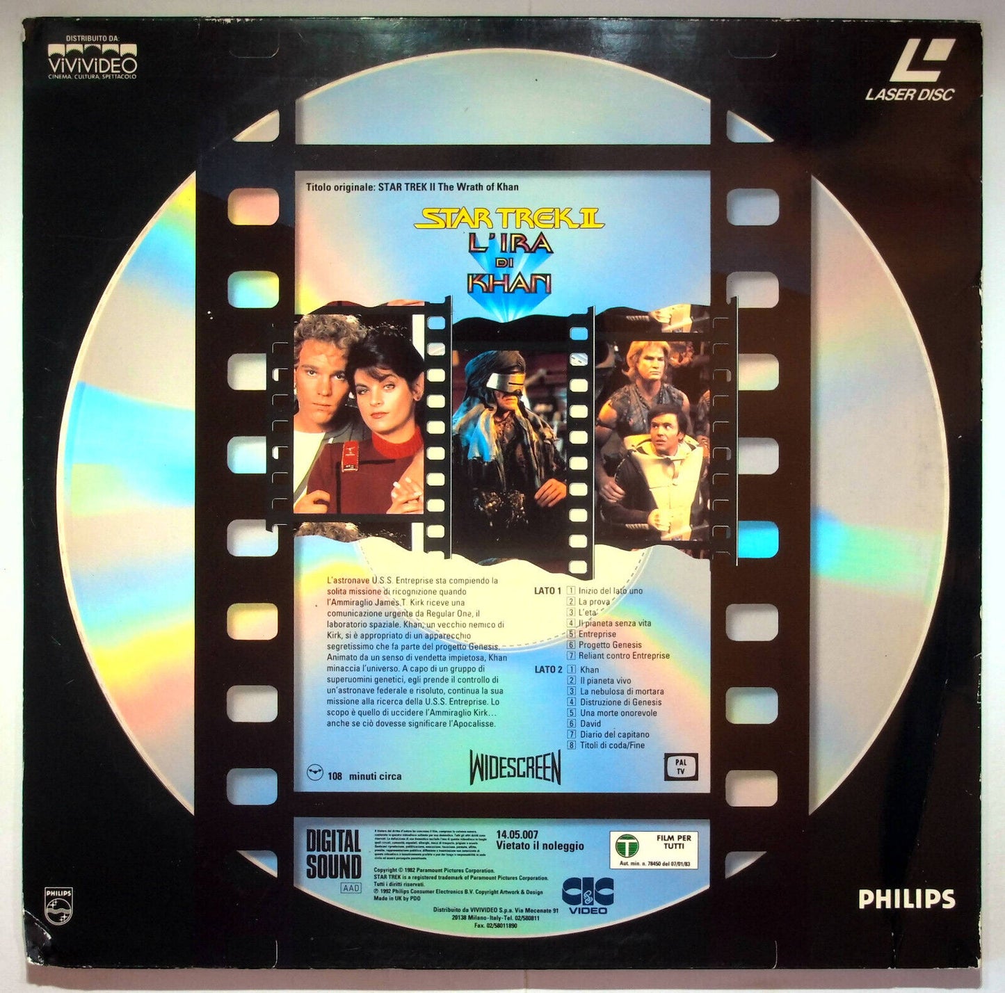 EBOND Star Trek Ii - L'ira Di Khan - Laser Disc Pal