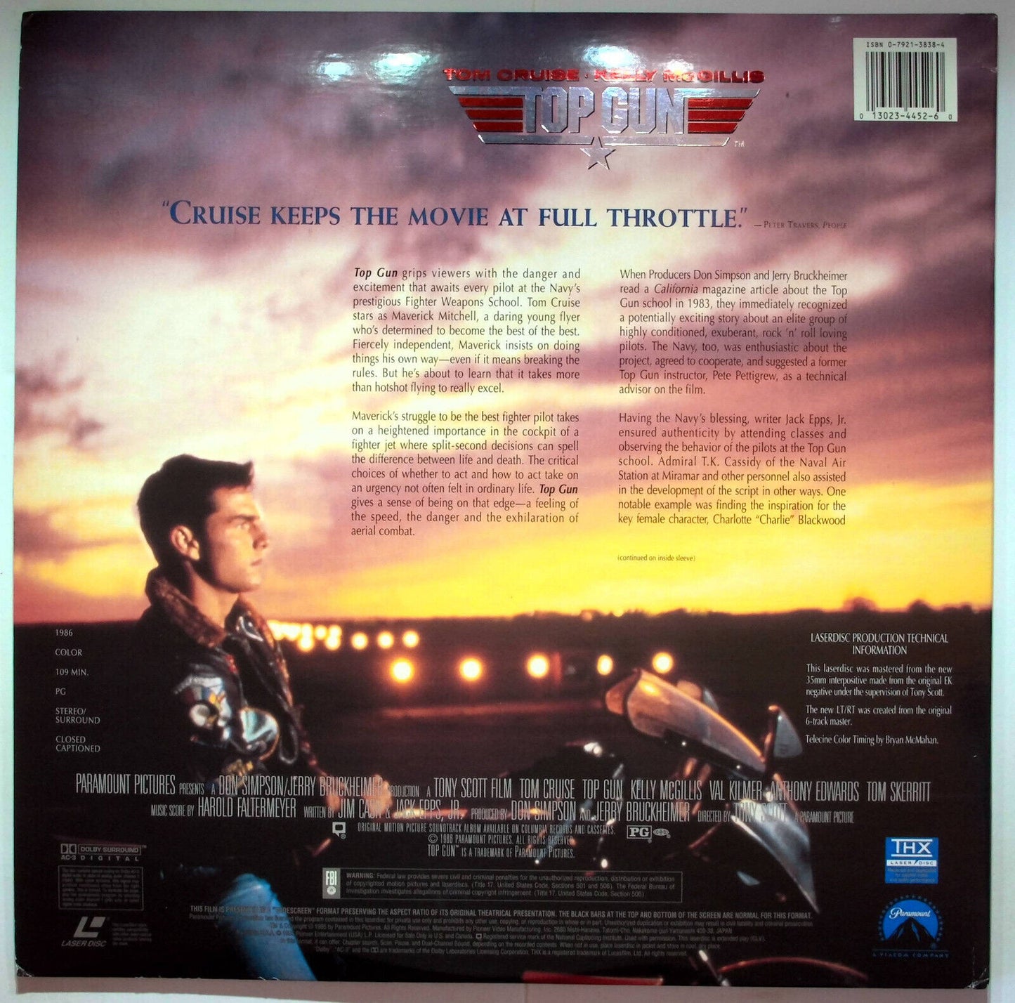 EBOND Top Gun - Laser Disc Ntsc