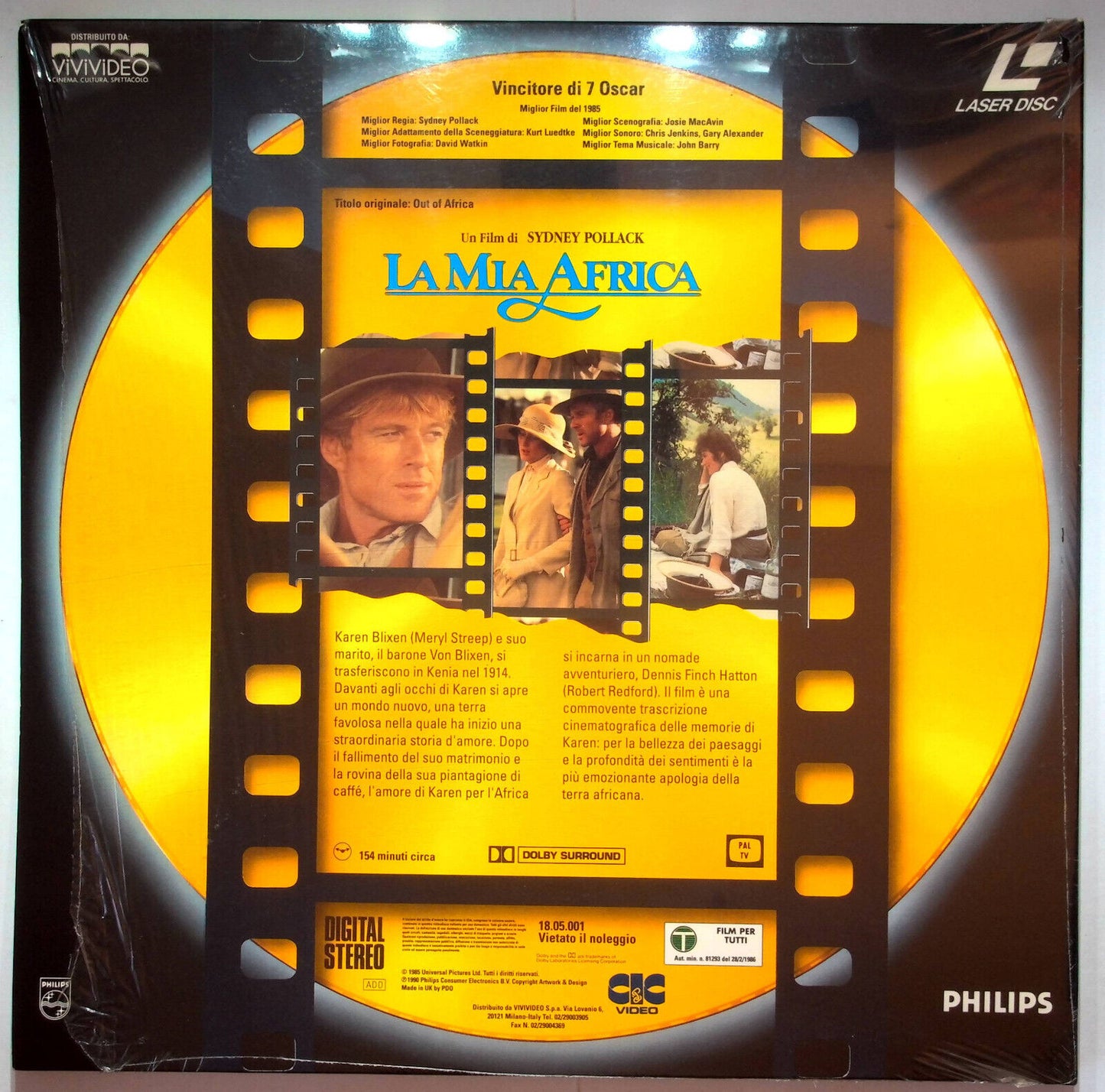 EBOND La Mia Africa - Laser Disc Pal