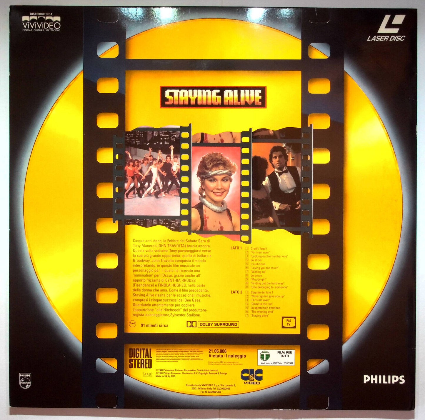 EBOND Staying Alive - Laser Disc Pal