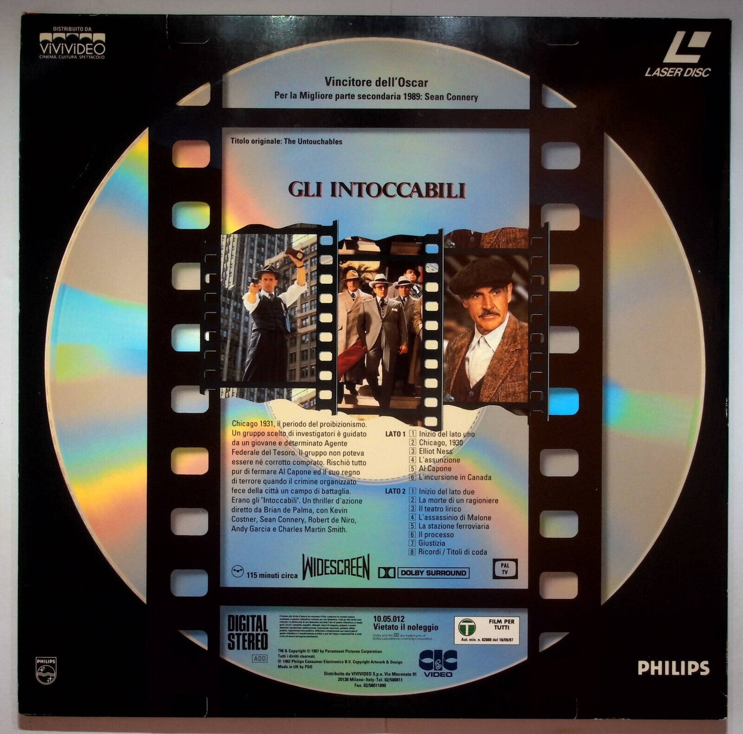 EBOND Gli Intoccabili - Laser Disc Pal