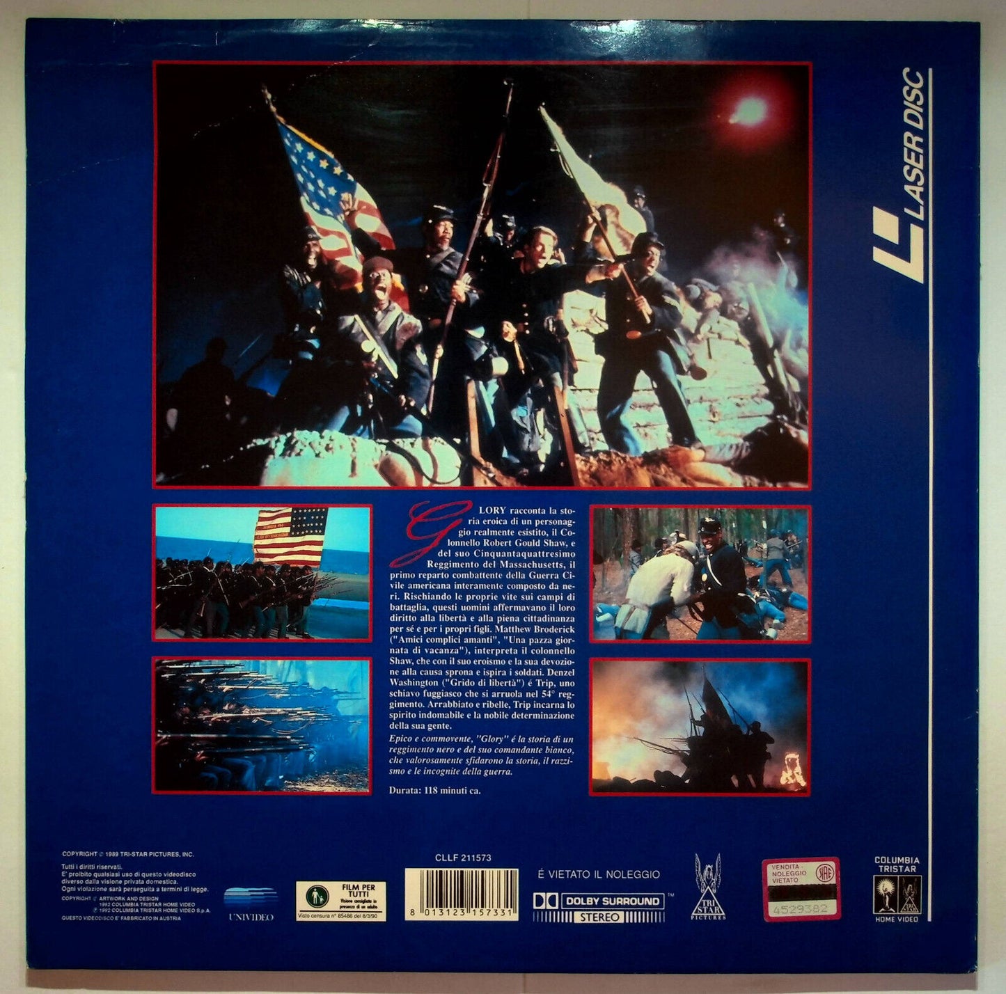 EBOND Glory - Uomini Di Gloria - Laser Disc Pal