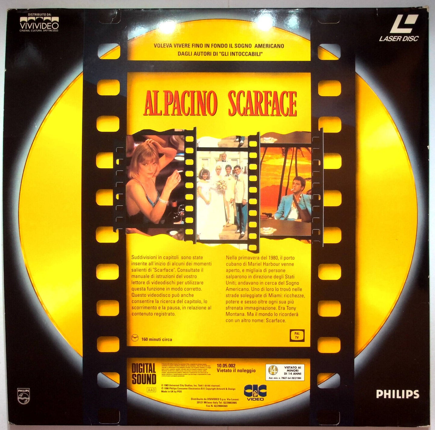 EBOND Al Pacino Scarface - 2 Dischi - Laser Disc Pal
