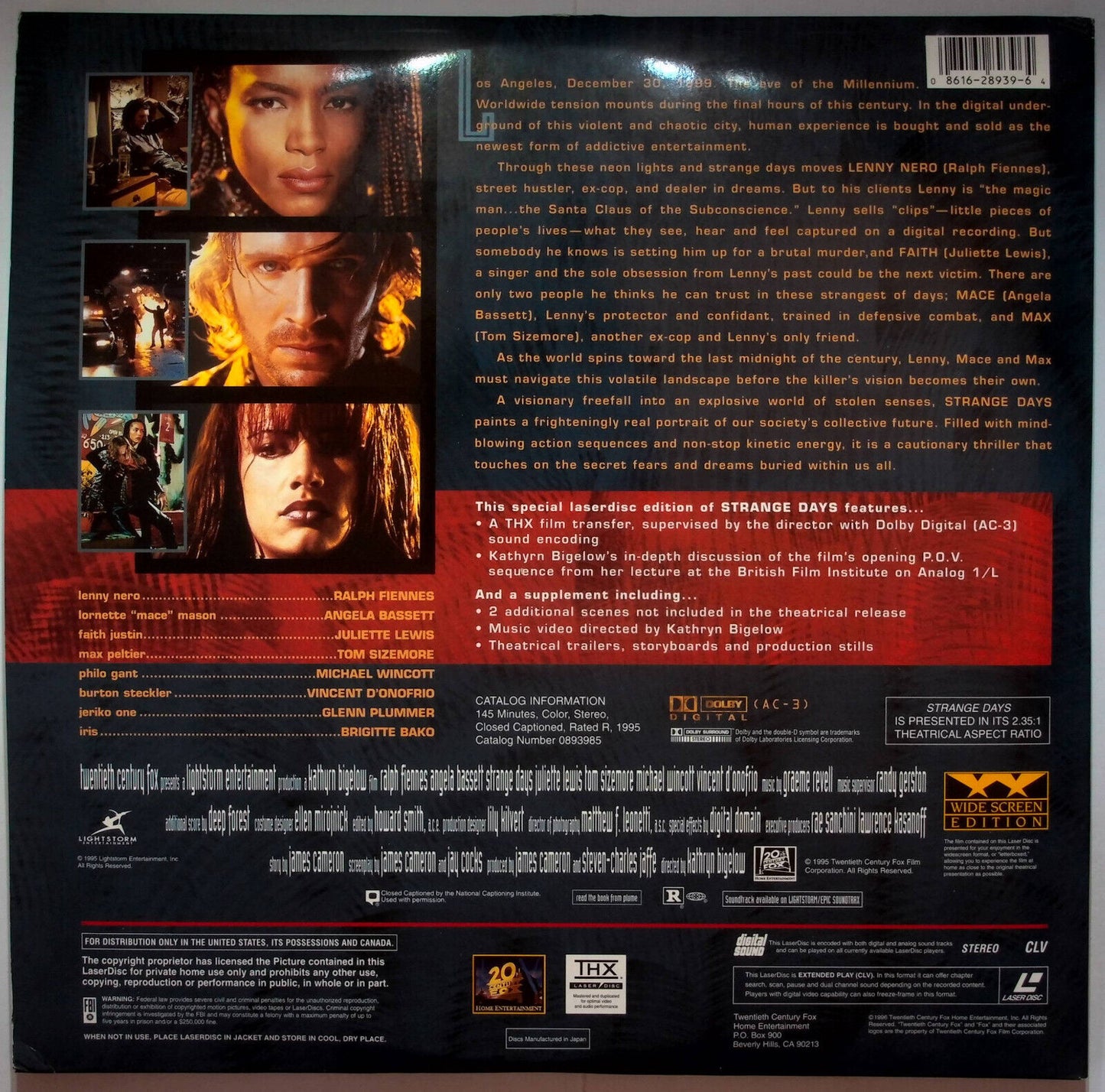 EBOND Strange Days - Laser Disc Ntsc