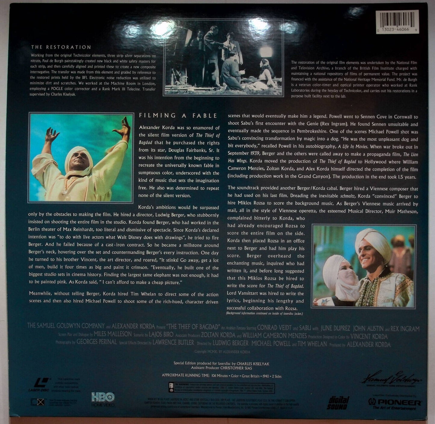 EBOND The Thief Of Bagdad - Laser Disc Ntsc