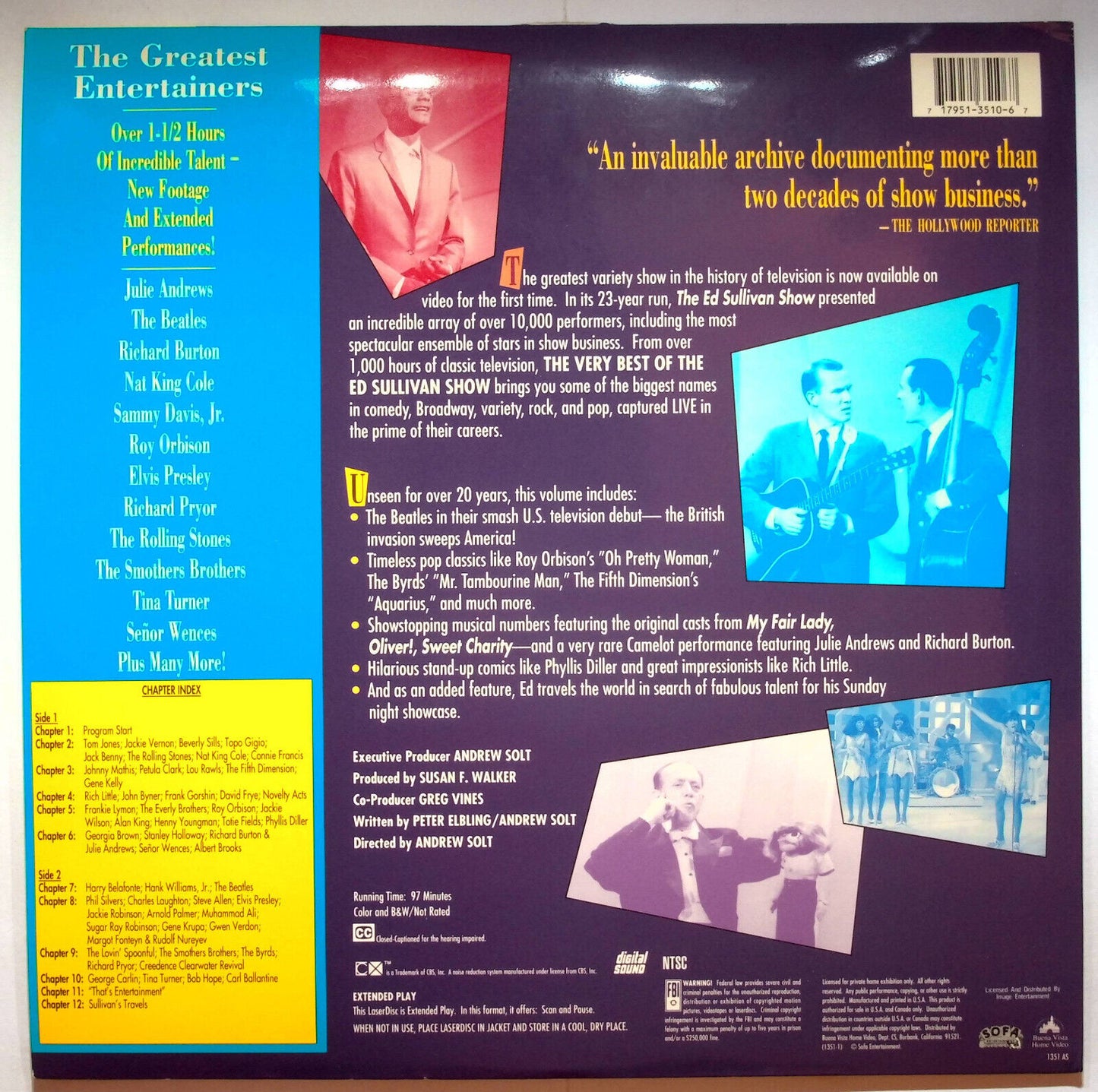 EBOND The Very Best Of The Ed Sullivan Show Vol.2 - Laser Disc Ntsc