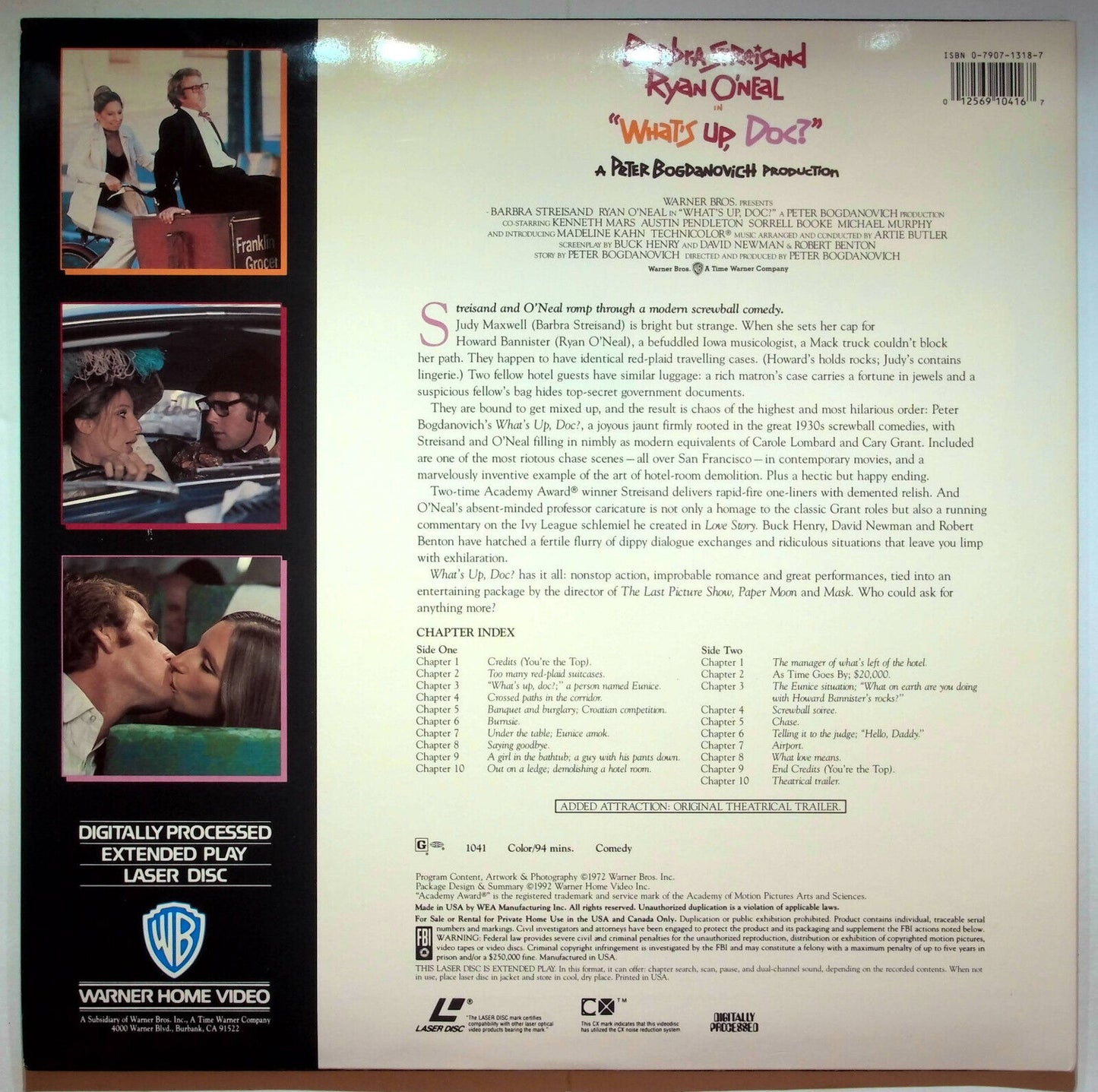 EBOND What's Up, Doc? - Laser Disc Ntsc