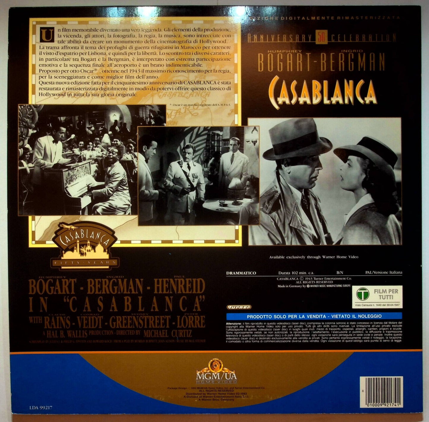 EBOND Casablanca- Anniversary 50th Celebration - Laser Disc Pal