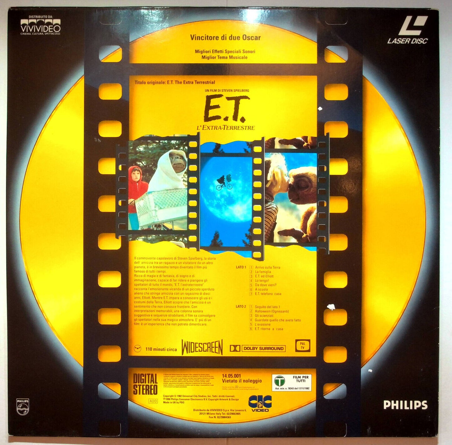 EBOND E.t. L'extra Terrestre - Laser Disc Pal