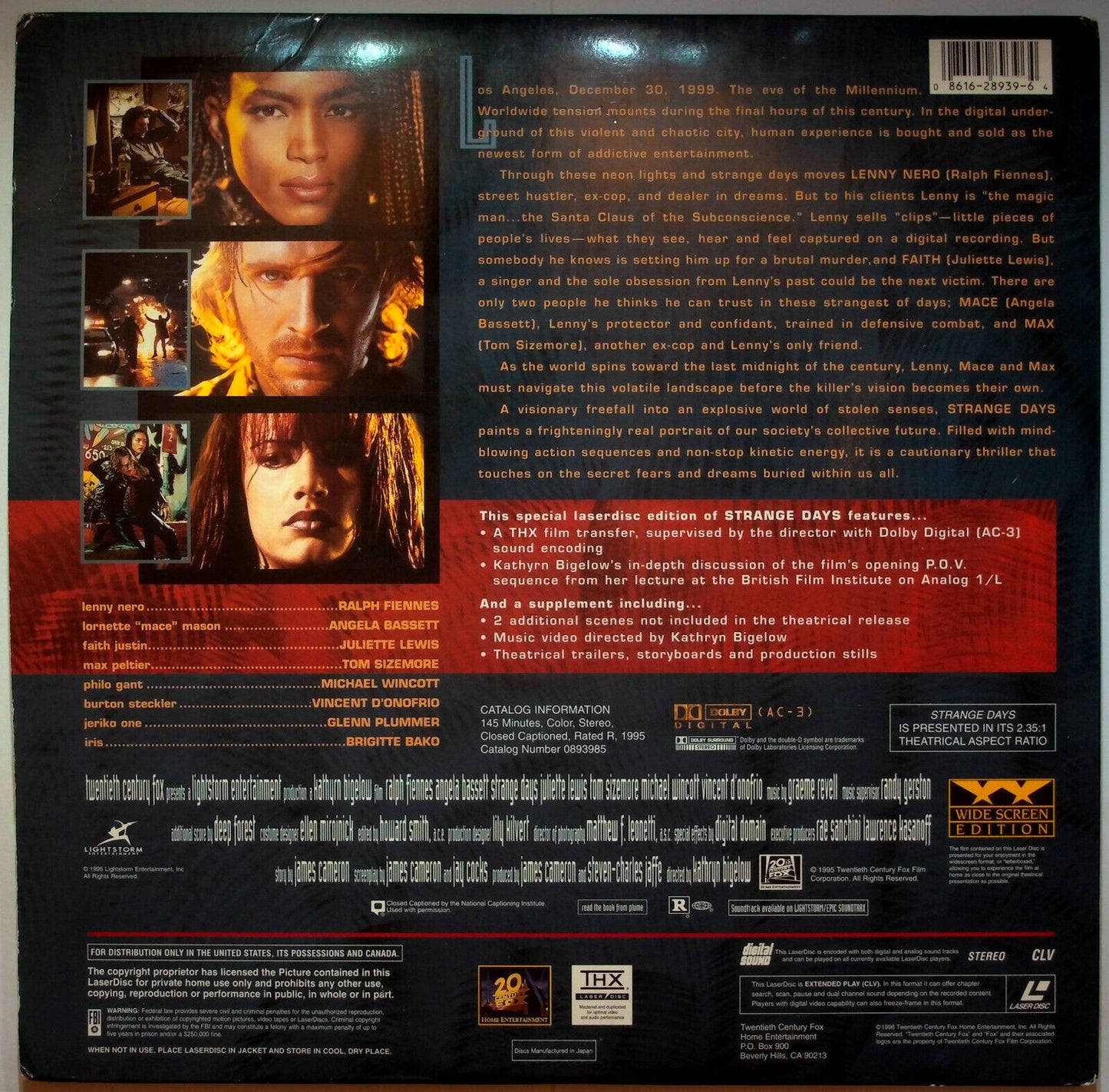 EBOND Strange Days - Laser Disc Ntsc
