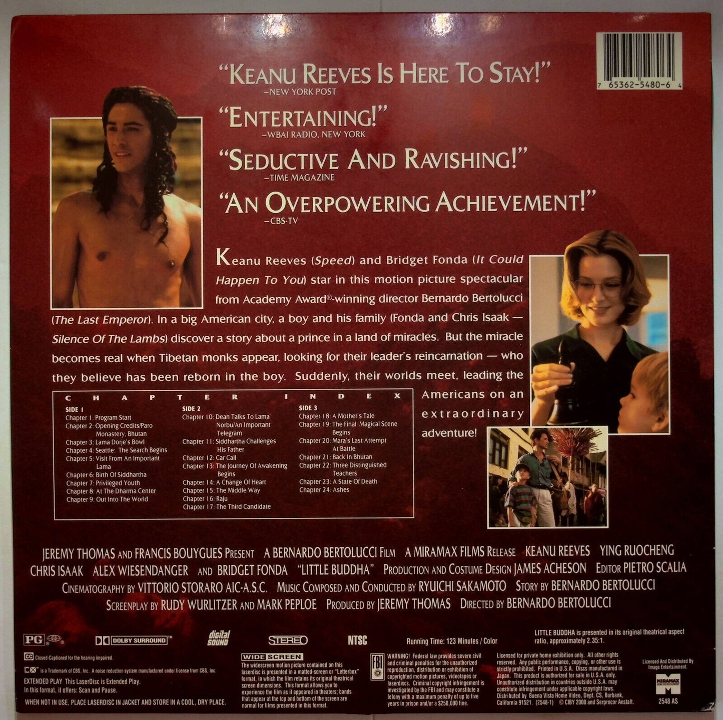 EBOND Little Buddha - Laser Disc Ntsc