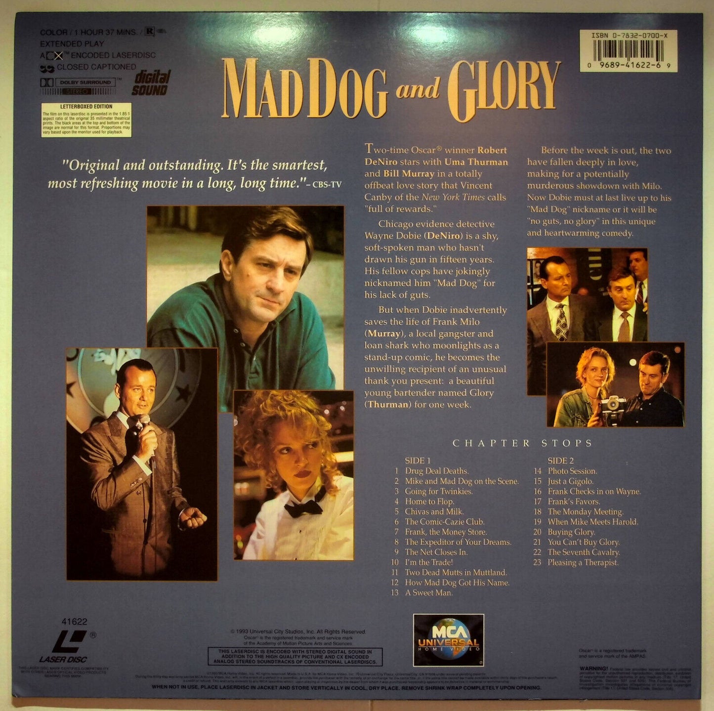 EBOND Mad Dog And Glory - Laser Disc Ntsc