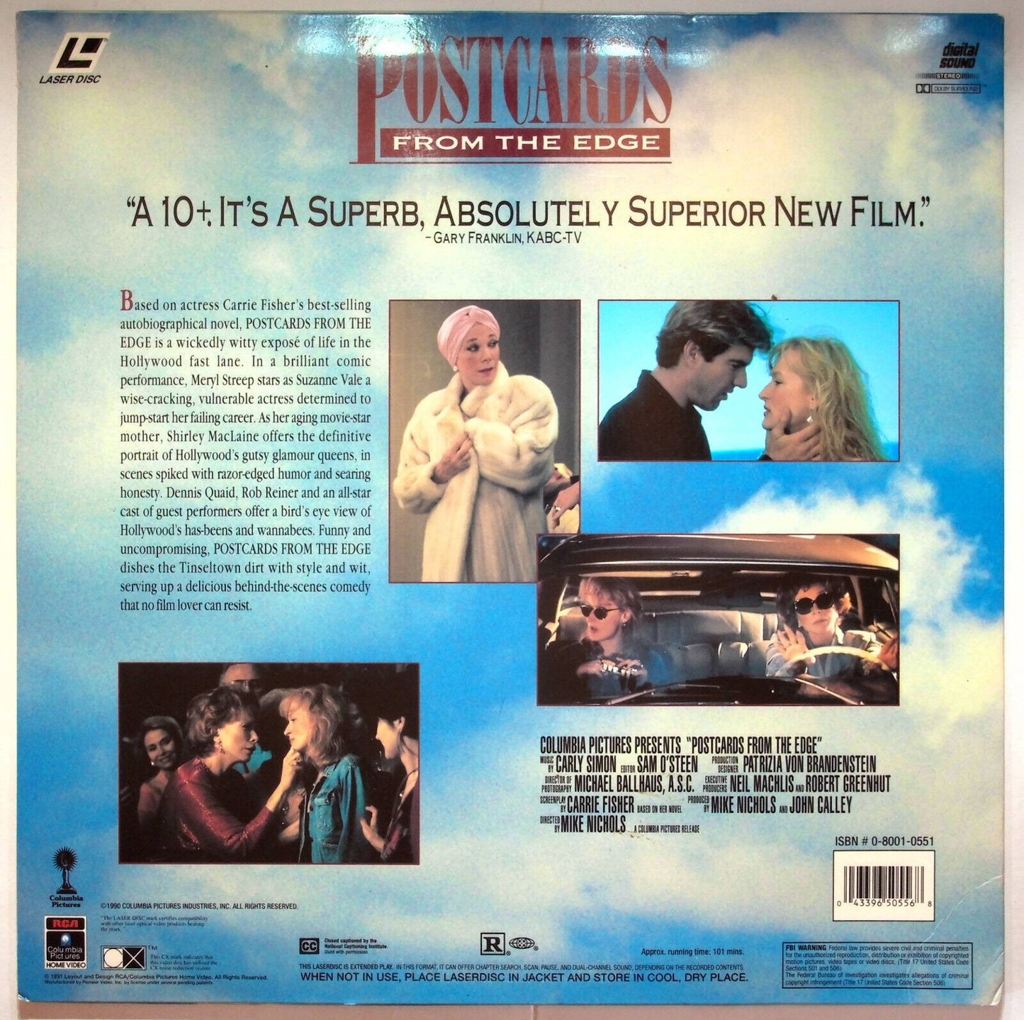 EBOND Postcards From The Edge - Laser Disc Ntsc