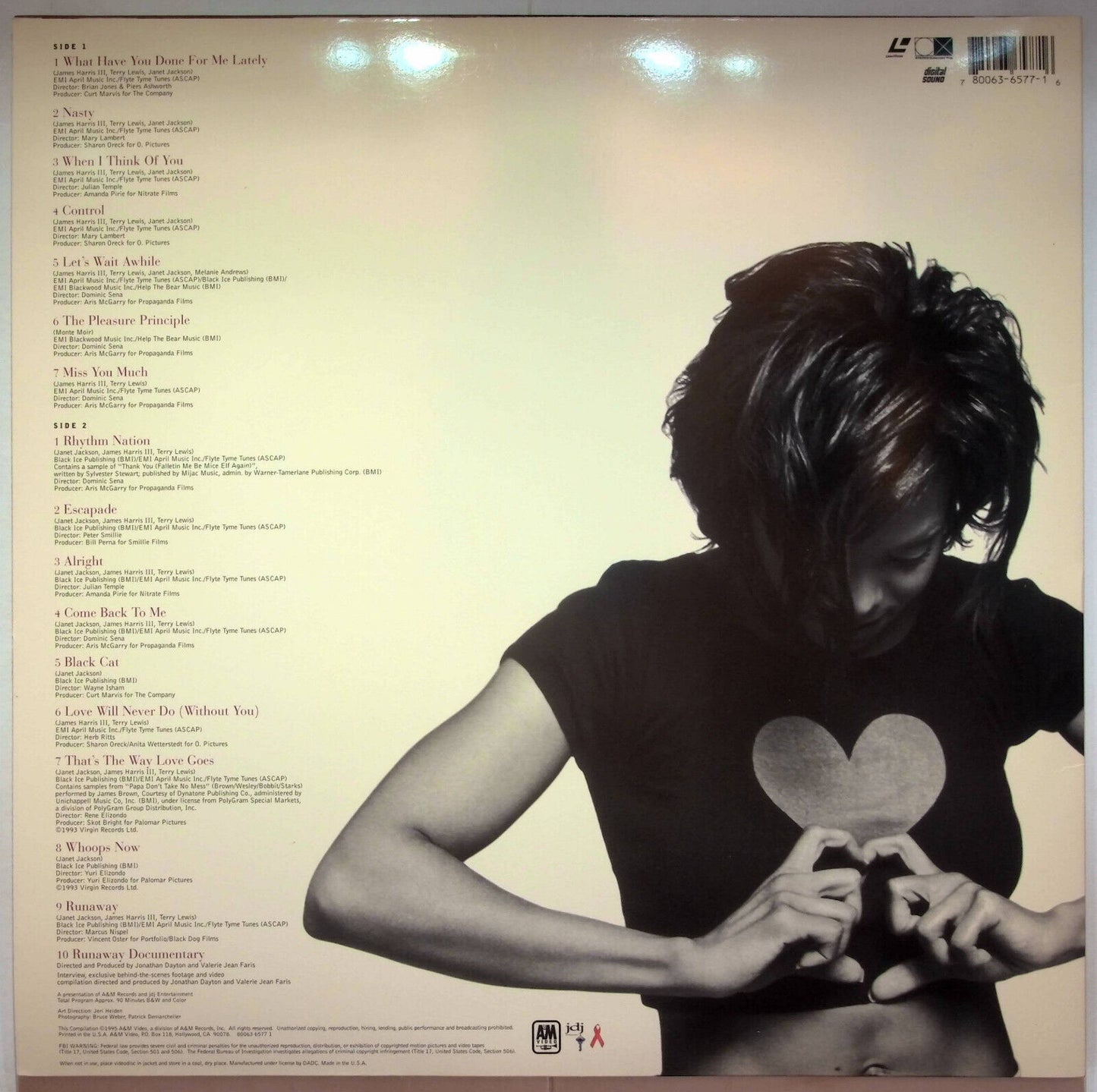 EBOND Janet Jackson Design Of a Decade 1986/1996 - Laser Disc Ntsc