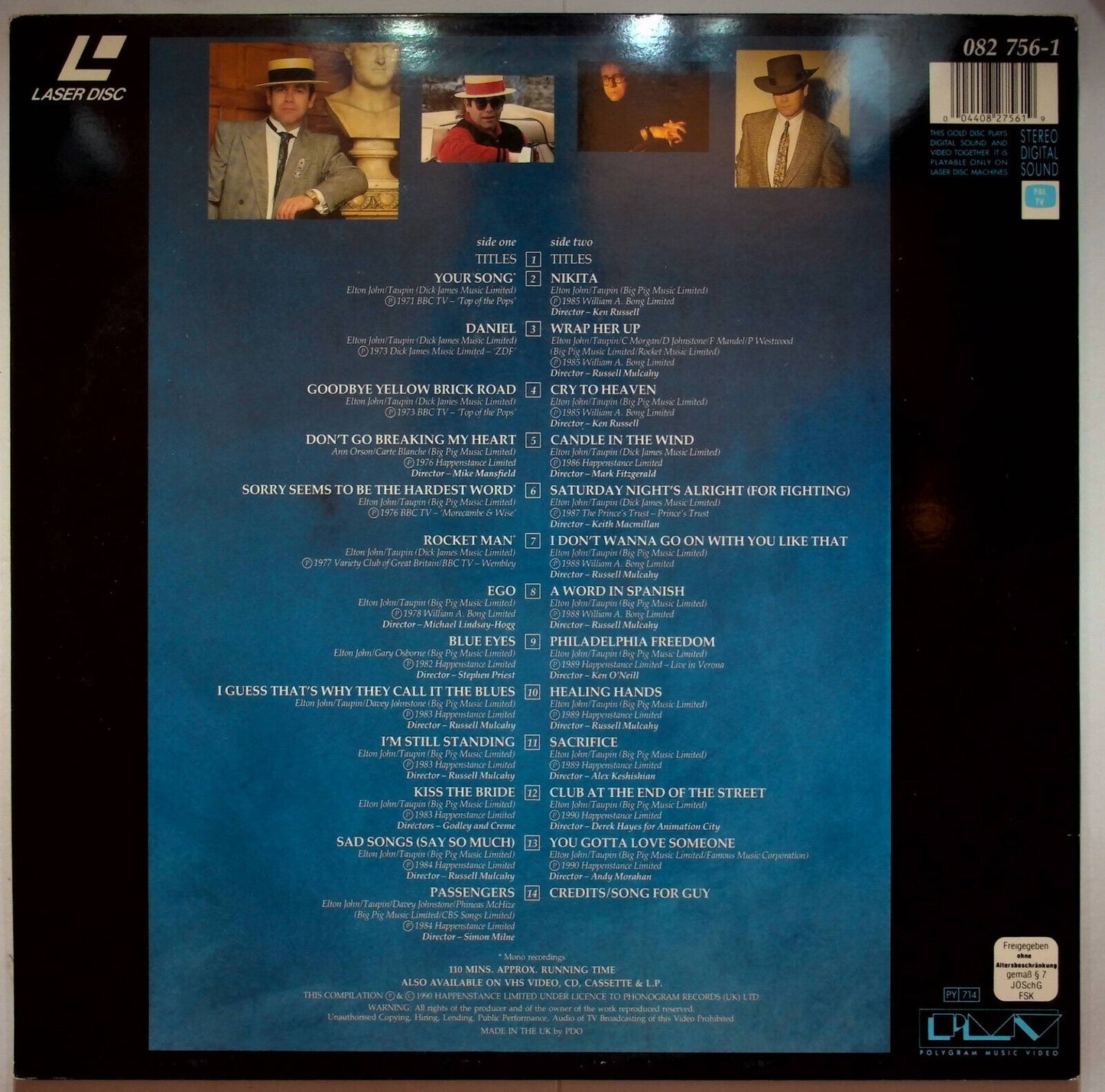 EBOND The Very Best Of Elton John - Laser Disc Pal