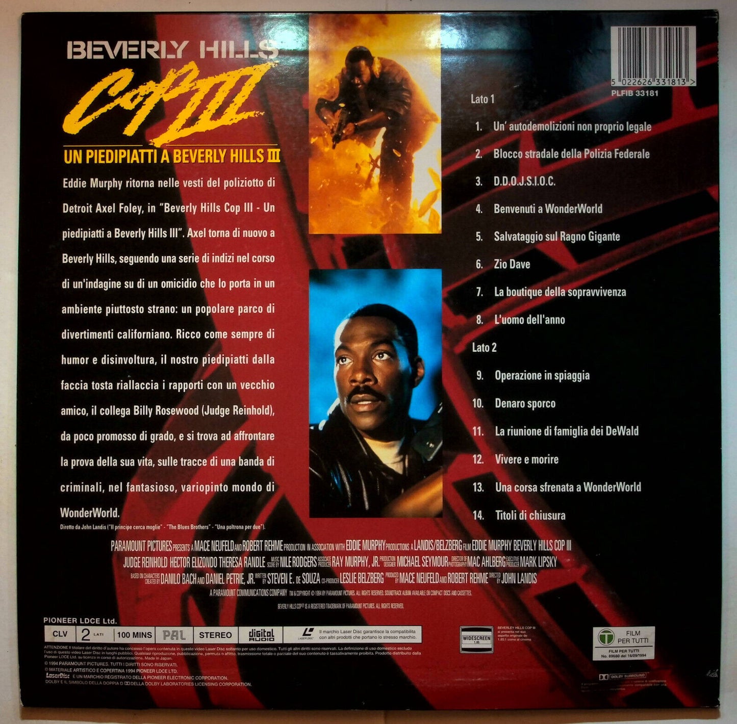 EBOND Beverly Hills Cop Iii - Laser Disc Pal