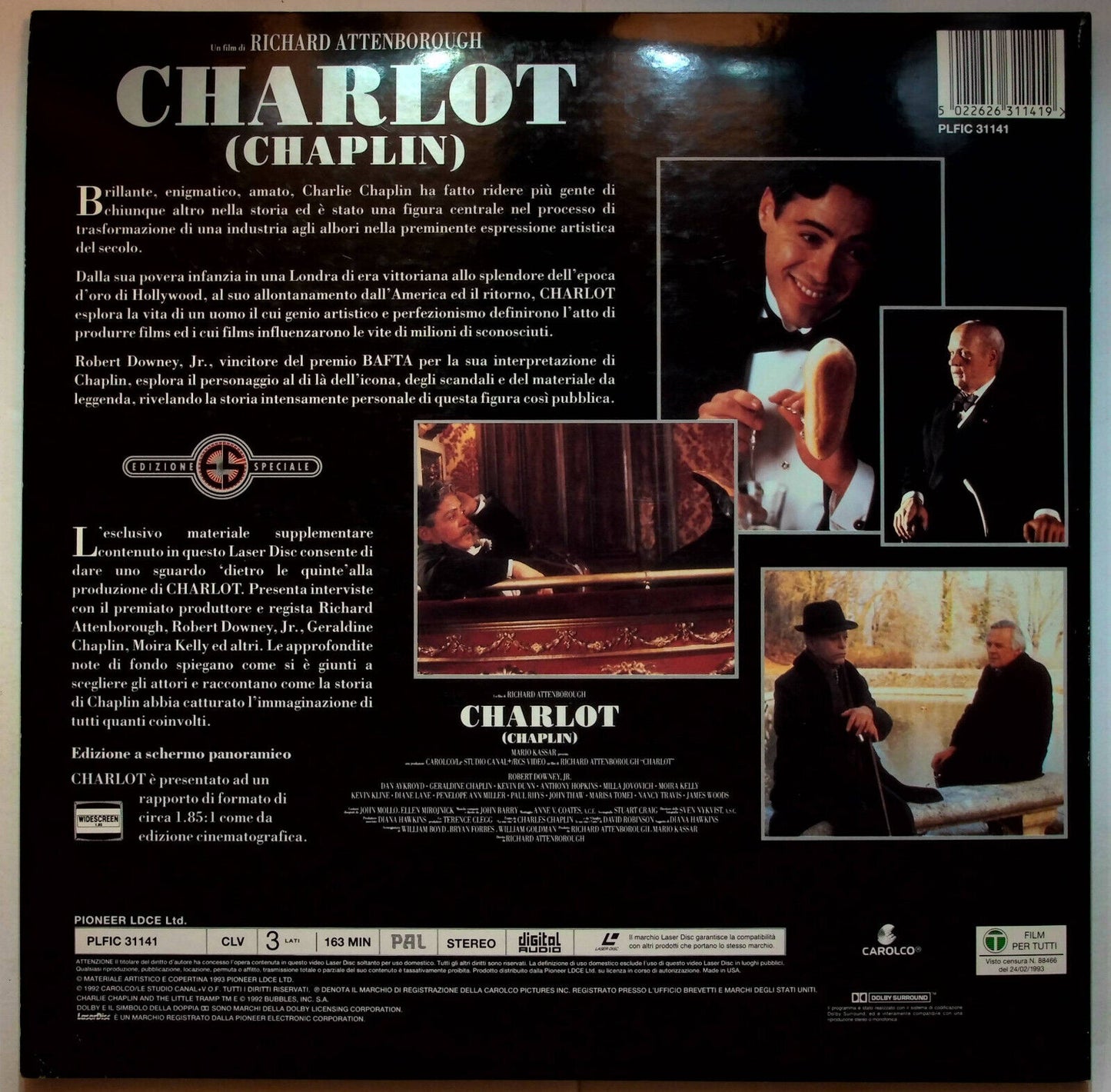 EBOND Charlot ( Chaplin) - Edizione Speciale - Laser Disc Pal
