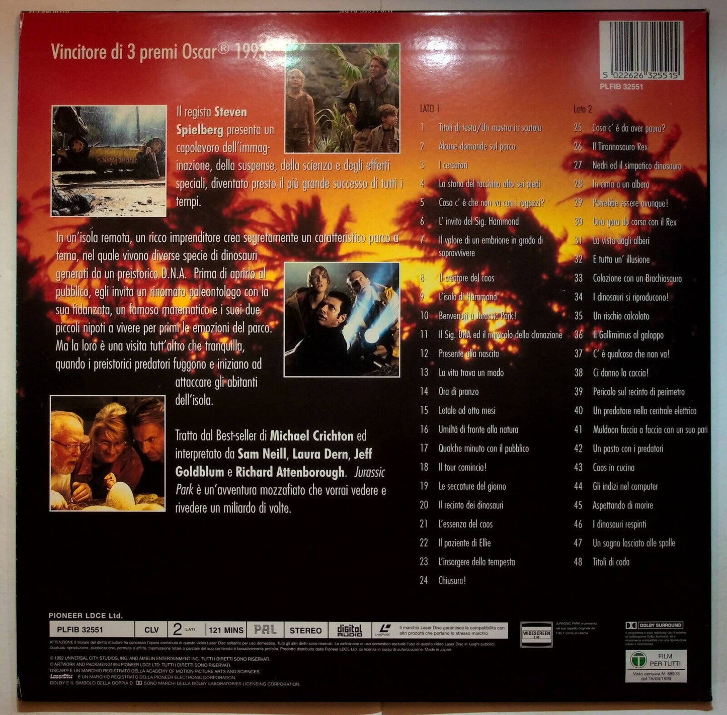 EBOND Jurassic Park (1993) - Laser Disc Pal