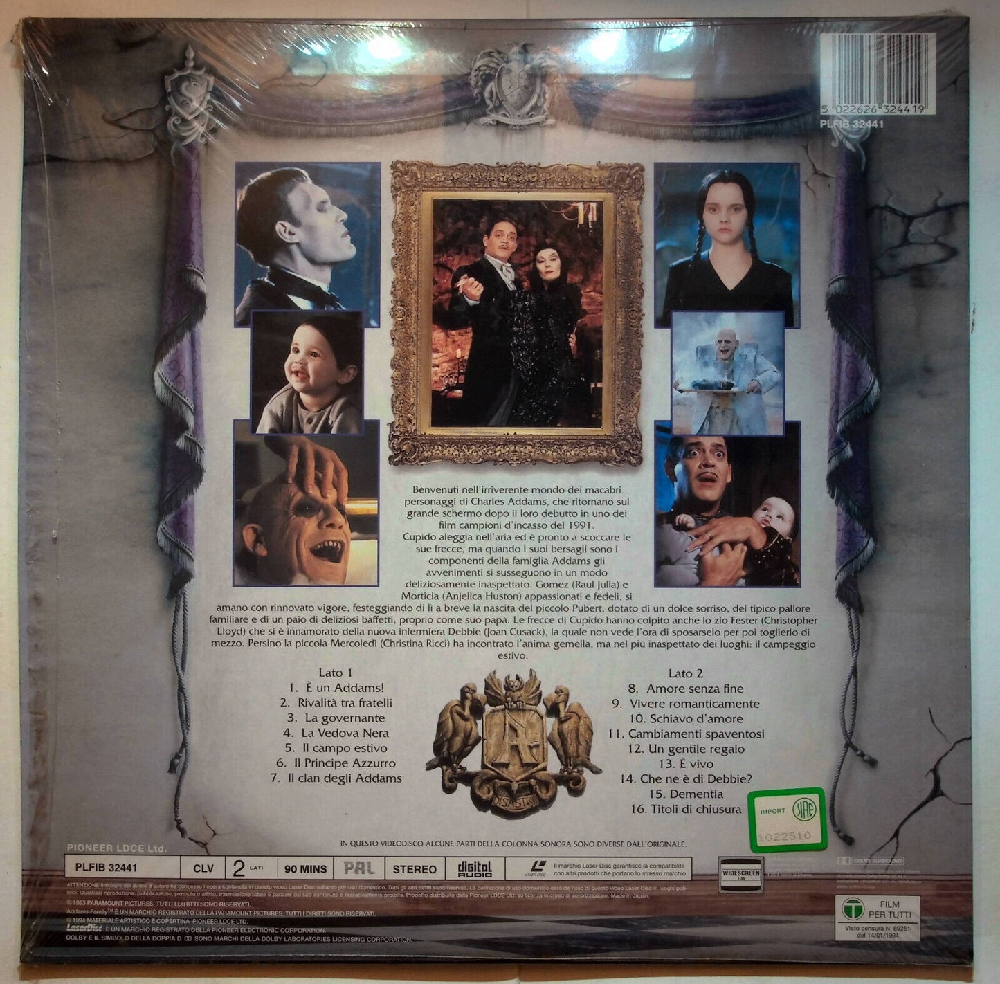 EBOND La Famiglia Addams 2 - Laser Disc Pal