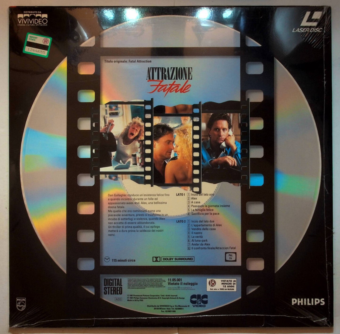 EBOND Attrazione Fatale - Laser Disc Pal