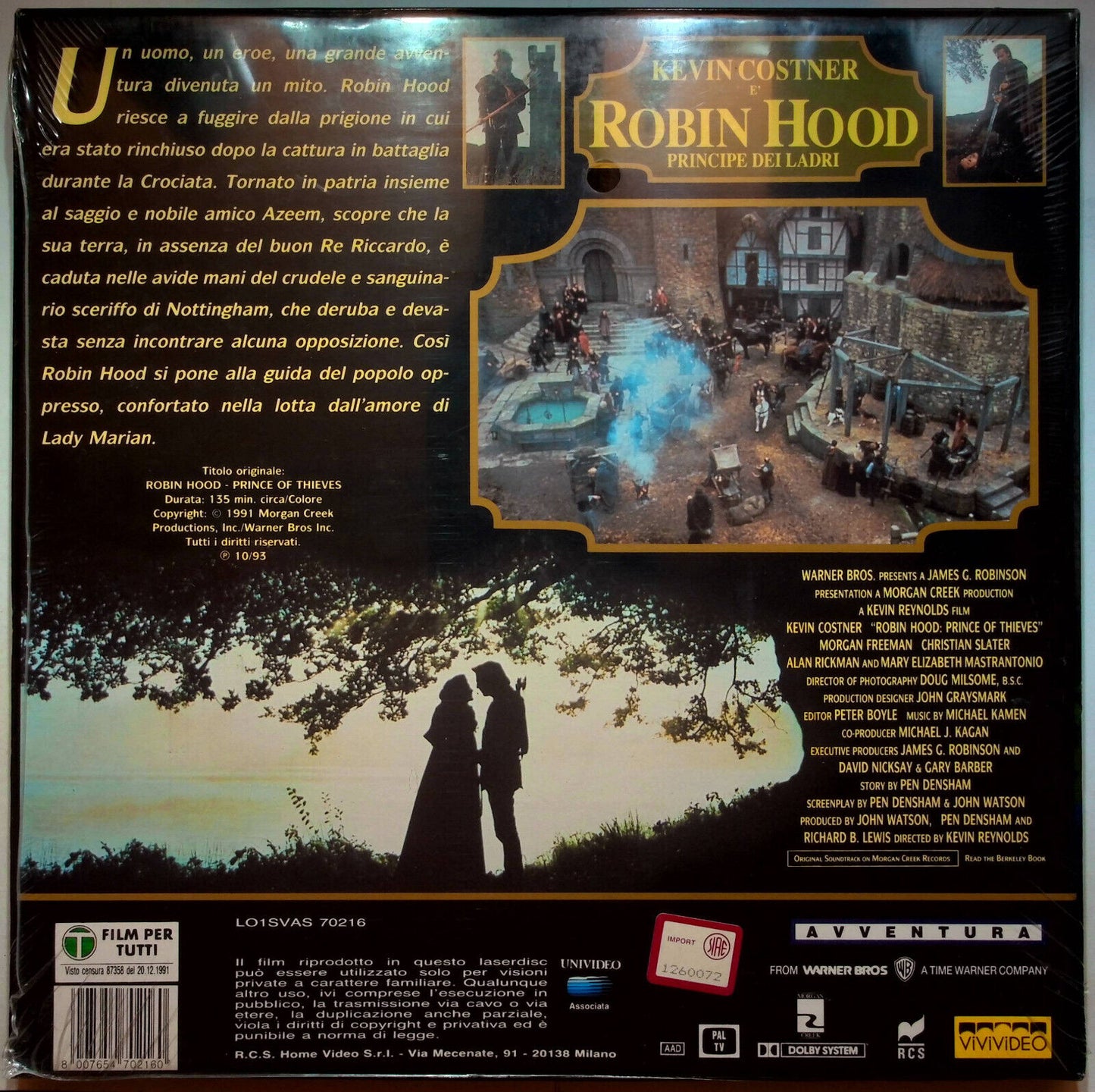 EBOND Robin Hood Principe Dei Ladri - Laser Disc Pal